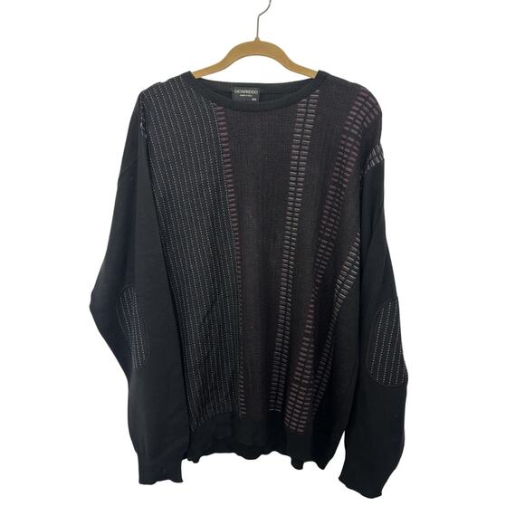 Gionfriddo Merino Wool Blend Men’s Sweater Size XXL Italy Elbow Patches - Picture 1 of 6